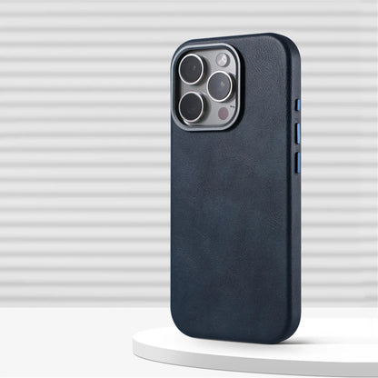 Luxury Business Retro Leather Magnetic Case For iPhone 18 17 Pro Max 16 Plus 15 14 13