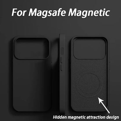 Luxury For Magsafe Wireless Charge Case For iPhone 18 17 15 12 14 13 16 12 Pro Max Liquid Silicone Shockproof Protective Cover