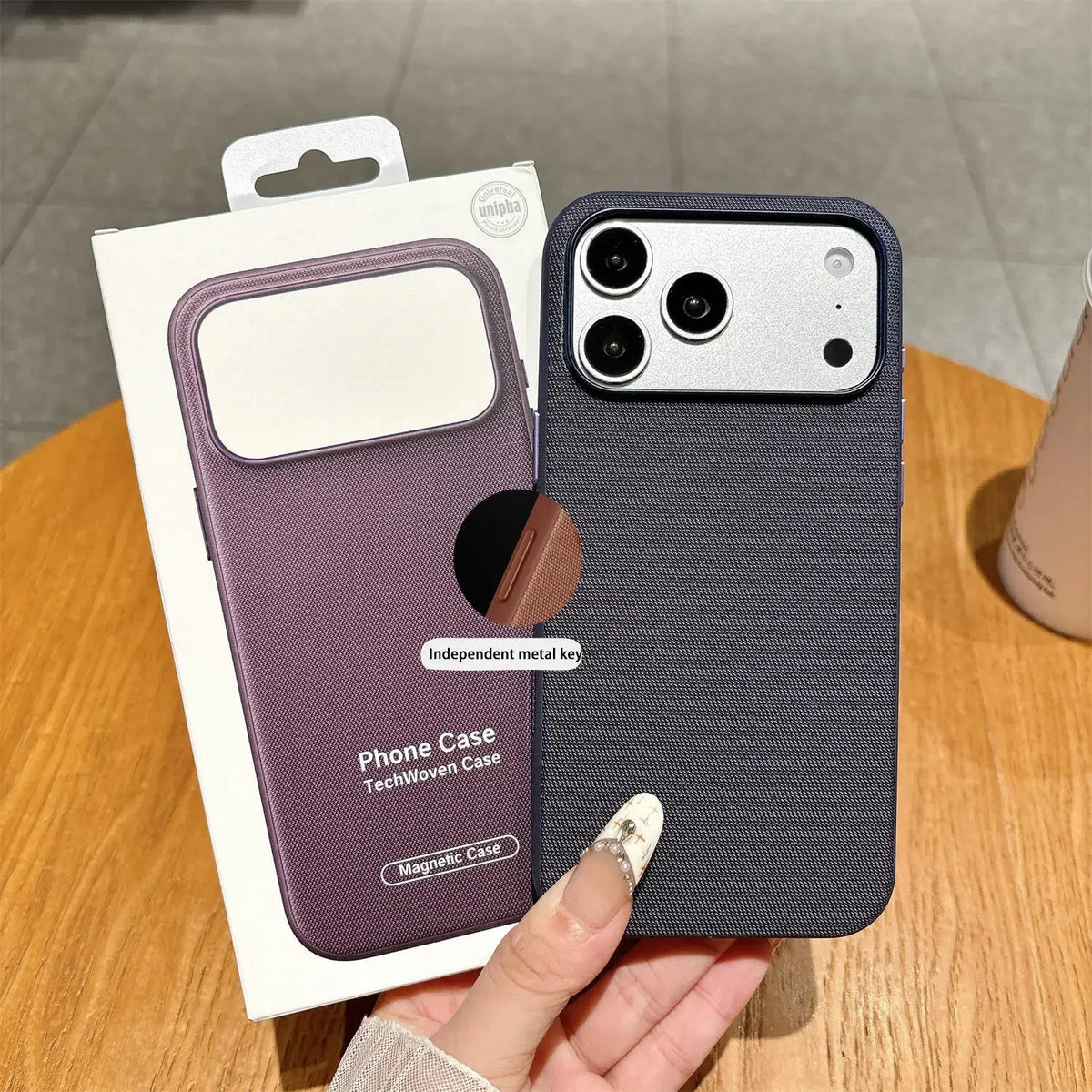 Woven Magnetic Case For iPhone 18 Pro 17 16 15 14 13 12 11 Pro Max Wireless Charging.
