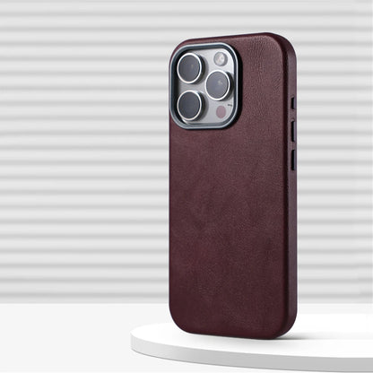 Luxury Business Retro Leather Magnetic Case For iPhone 18 17 Pro Max 16 Plus 15 14 13