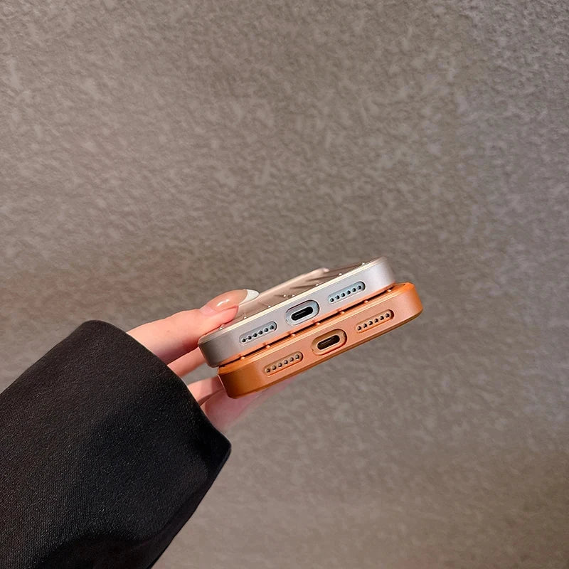 Luxury Striped Luggage Texture Phone Case For IPhone 18 17 16 15 14 13 Pro Max