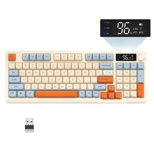 ZIYOU LANG Wireless Gaming Keyboard with Display Screen