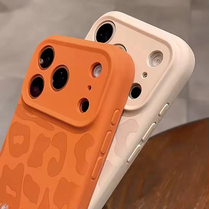 Leopard Pattern Liquid Silicone Case for iPhone 18 17 16 Pro Max Air 14 15 Plus 13