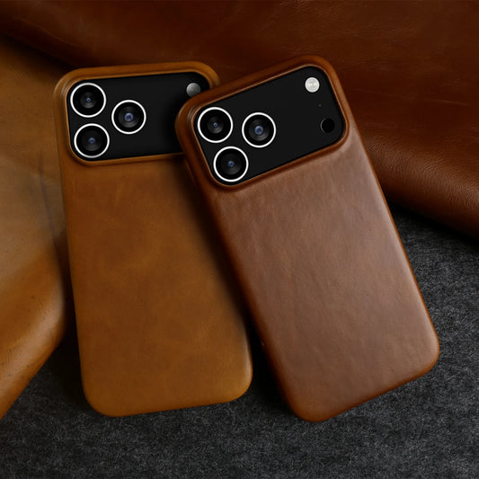 Retro for IPhone 18 Pro Max 17Pro 15 14 13 12 11 Case Luxury Genuine Leather