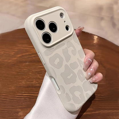 Leopard Pattern Liquid Silicone Case for iPhone 18 17 16 Pro Max Air 14 15 Plus 13