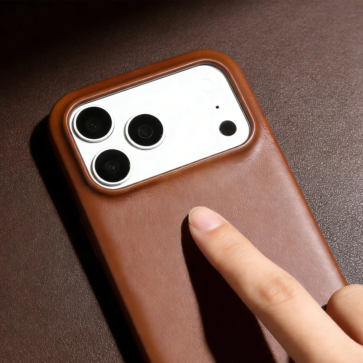 Retro for IPhone 18 Pro Max 17Pro 15 14 13 12 11 Case Luxury Genuine Leather
