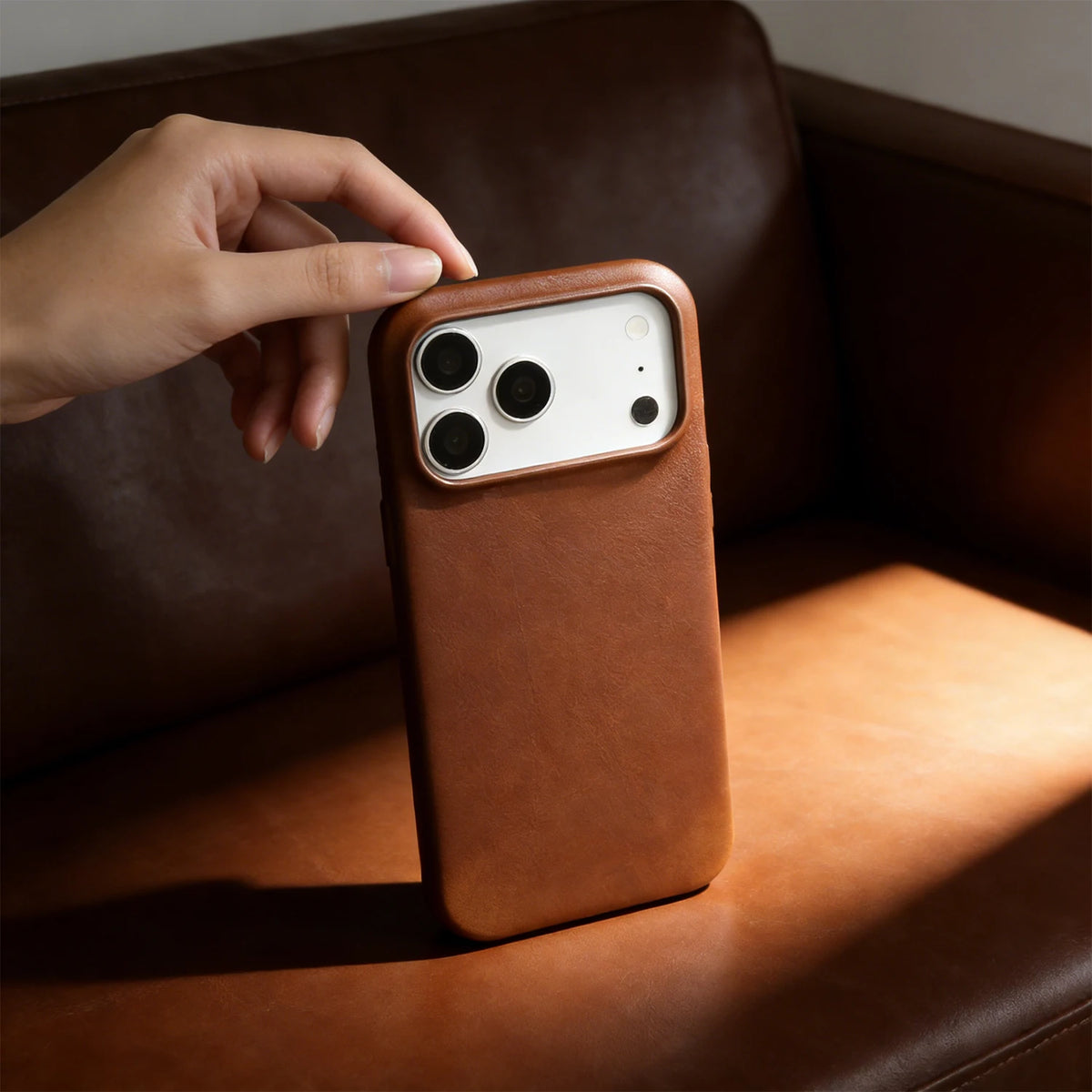 Retro for IPhone 18 Pro Max 17Pro 15 14 13 12 11 Case Luxury Genuine Leather