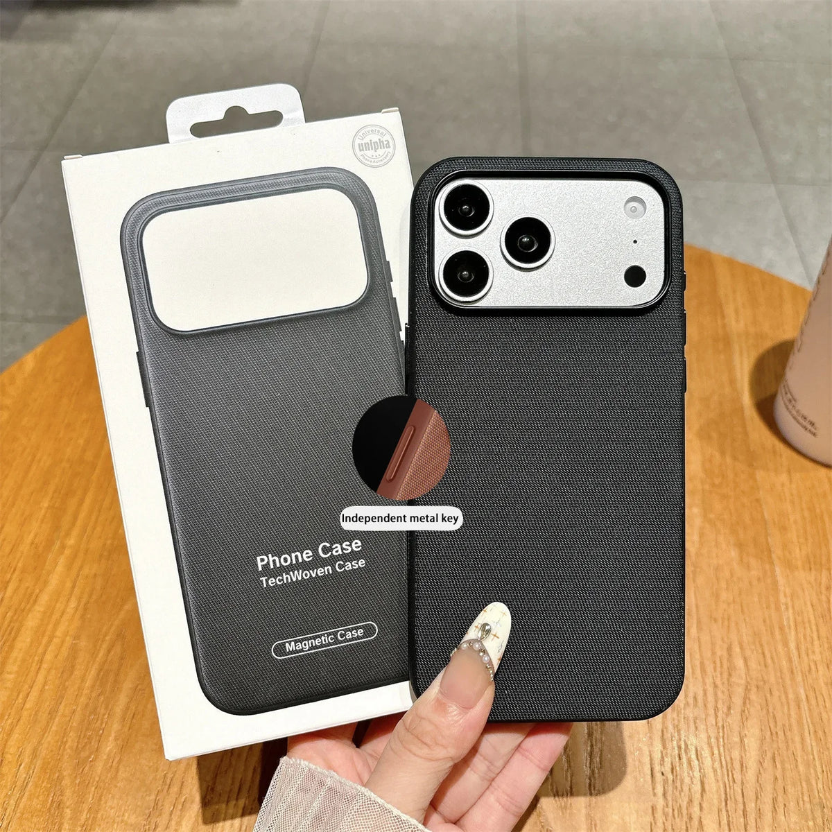 Woven Magnetic Case For iPhone 18 Pro 17 16 15 14 13 12 11 Pro Max Wireless Charging.
